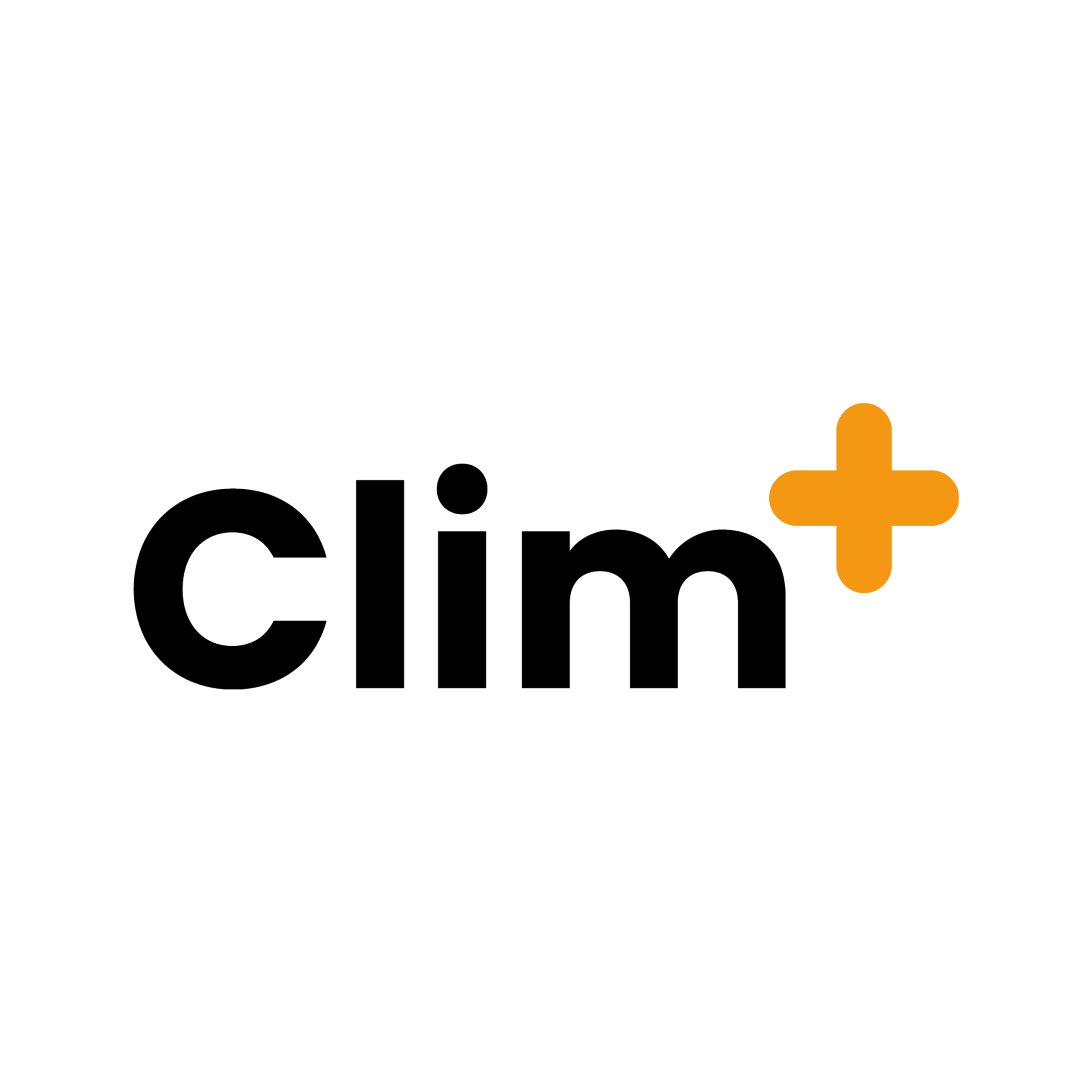 Logo officiel Clim+, distributeur de matériel professionnel pour l'installation de climatisation et pompes à chaleur à Béziers.