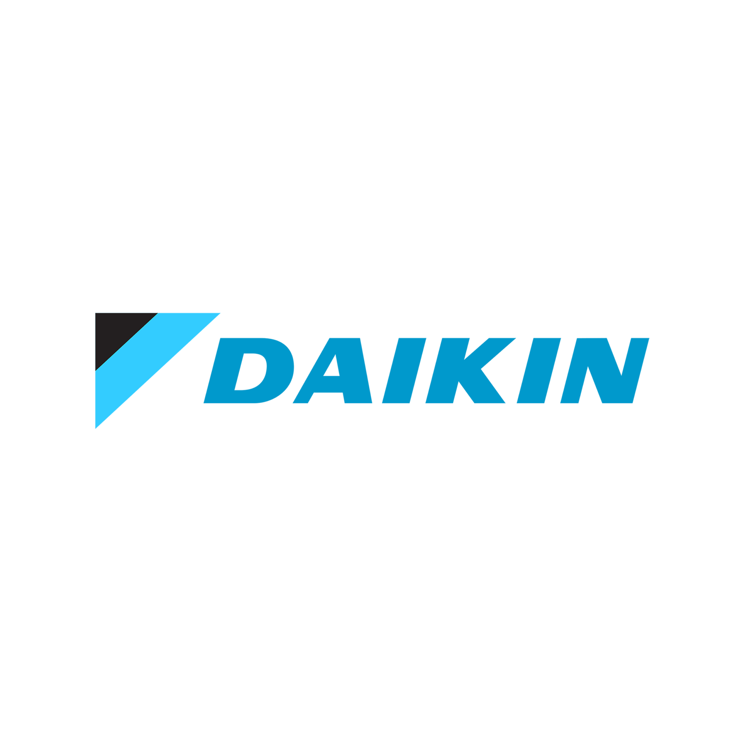 Logo officiel Daikin, marque partenaire premium pour l'installation et le dépannage de climatisation réversible à Béziers.